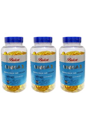 Omega 3 Norveç Balık Yağı Trigliserid Yum.kap 1380mg*200 3 Adet