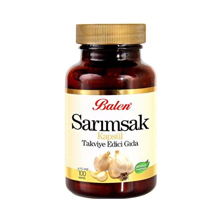 Balen Sarımsak Kapsül 375 mg 100 Kapsül x 3 Adet