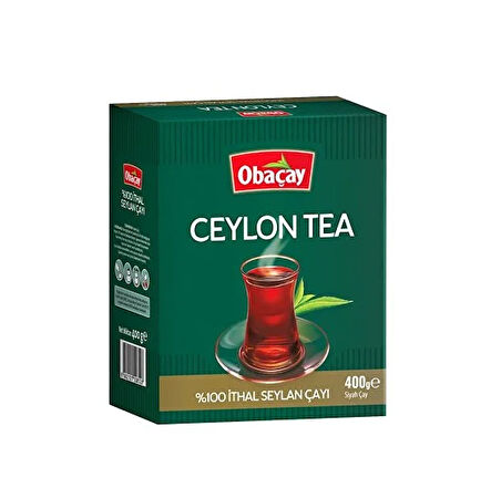 Obaçay Ceylon Tea %100 İthal Seylan Çayı 400 g.