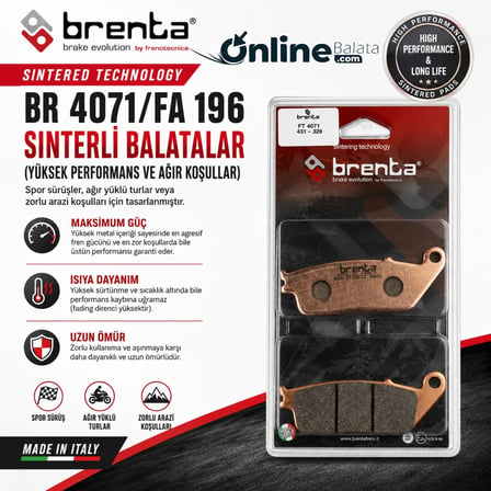 Voge 525 R Ön Fren Disk Balata Brenta Sintermetal 4084