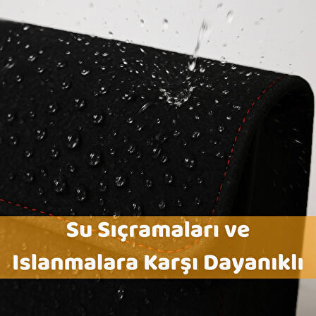 Beylini Premium Keçe Araç Bagaj Organizeri Suya Dayanıklı Pratik Taşınabilir Katlanabilir Seyahat Çantası Araç Içi Düzenleme Kutusu Siyah