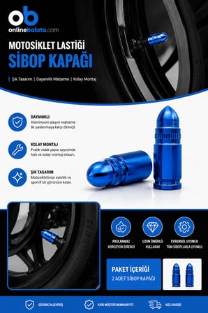 RKS A 250 Ön Arka Lastik Sibop Kapağı  Mavi 2 Adet 42000