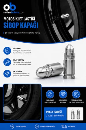Yamaha BWS 125 Ön Arka Lastik Sibop Kapağı  Gümüş 2 Adet 42036