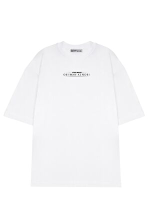 Unisex Oversize T-shirt Obi-wan Kenobi Black Logo