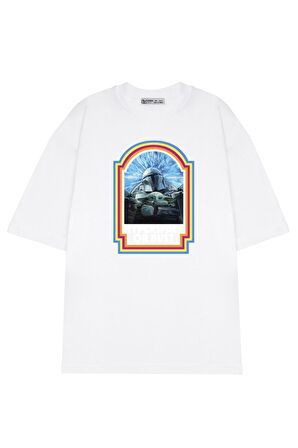 Unisex Oversize T-shirt The Mandalorian Hyperspace Or Bust
