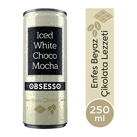 Obsesso Beyaz Çikolata Soğuk Kahve 250 Ml X 12 Adet