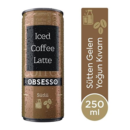 Obsesso Sütlü Soğuk Kahve 250 Ml X 12 Adet