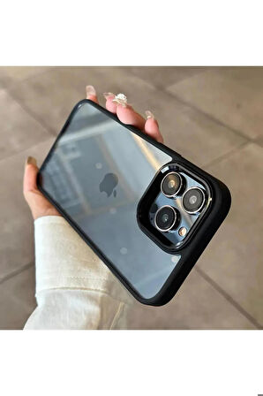 Iphone 13 Pro Max Sararmaz Mika Kapak Tuşları Ve Kamera Çevresi Metal Kılıf
