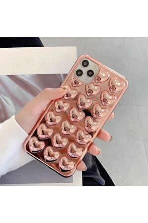 Iphone 15 Pro Max Uyumlu 3D Kare Detaylı Silver Kapak Telefon Kılıfı