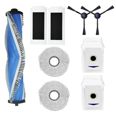 Ecovacs DEEBOT T30 Omni T30 Pro Yedek Parça Seti Fırça Toz Torbası Mop Bezi