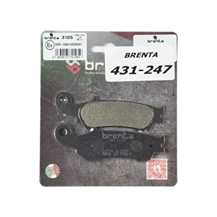 Yamaha YZ 125 Brenta Ön Fren Balata