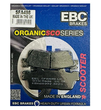 Kawasaki J 300 EBC Organik Arka Fren Balata 