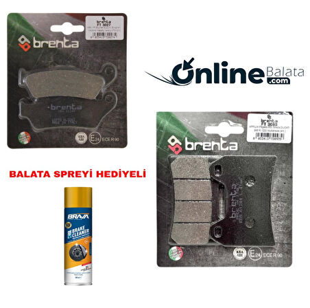 Kawasaki Z 300 Brenta Fren Balata Takımı Ön Ve Arka Ob4237