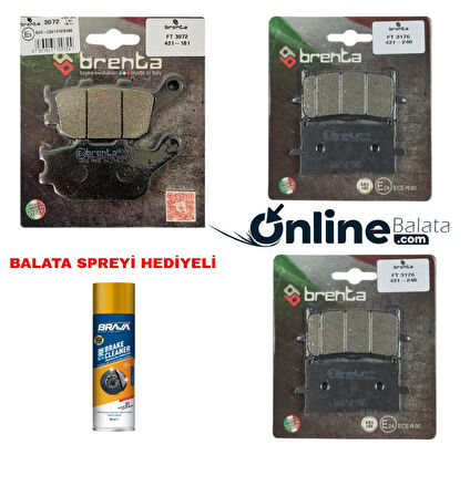 Honda Crf 1000 L Africa Twin Brenta Fren Balata Takımı Ön Ve Arka OB4259