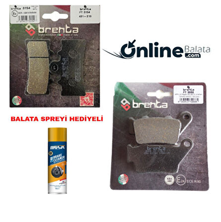 Bmw G 310 R Brenta Fren Balata Takımı Ön Ve Arka Ob4265