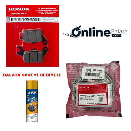 Honda Activa S 125 2023 Sonrası Fren Balata Takımı Ön Ve Arka Ob4298