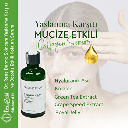 Dr. Rena Dermo Skincare Kolajen Serum Hyalüronik Asit Anti-wrinkle-Nemlendirici 50 ml