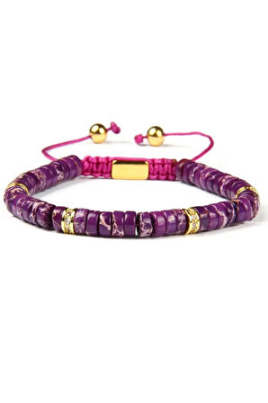 Mor Taşlı Bileklik