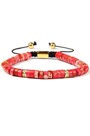 Kırmızı Taşlı Bileklik