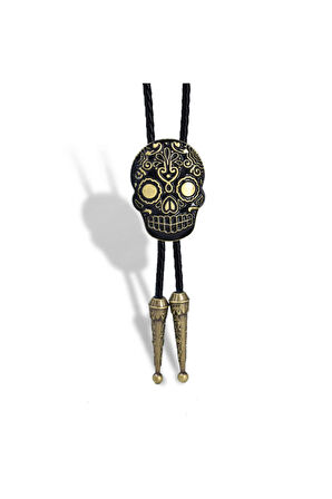 Gold Skull Polo Kravat