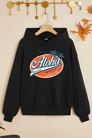Uyguntarz Çocuk Aloha Baskılı Sweatshirt