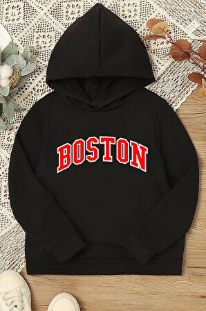 Uyguntarz Çocuk Boston Baskılı Sweatshirt