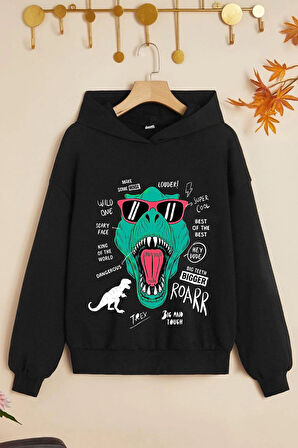 Uyguntarz Çocuk T - Rex Baskılı Sweatshirt