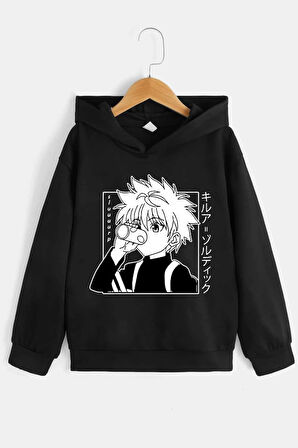 Uyguntarz Çocuk Killua Zoldyck Baskılı Sweatshirt