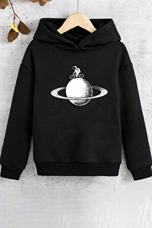 Uyguntarz Çocuk Astronaut Rides Baskılı Sweatshirt