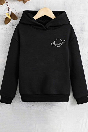 Uyguntarz Çocuk SATURN Temalı Baskılı Sweatshirt