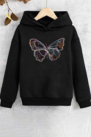 Uyguntarz Çocuk Butterfly Baskılı Sweatshirt