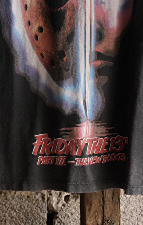 Friday The 13 TH Oversize Yıkamalı T-shirt 