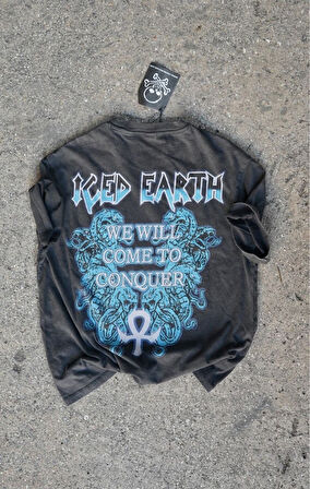 Iced Earth Kısa Kollu Oversize T-shirt