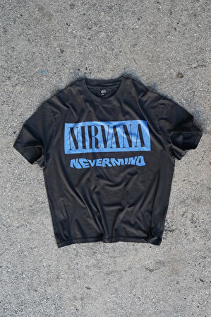 Nirvana Nevermind Kısa Kollu Siyah T-shirt