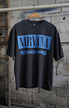 Nirvana Nevermind Kısa Kollu Siyah T-shirt