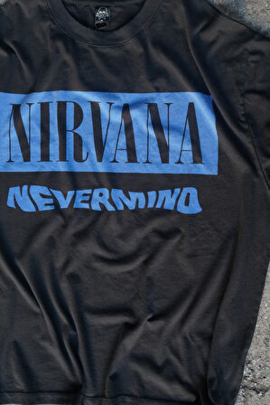 Nirvana Nevermind Kısa Kollu Siyah T-shirt