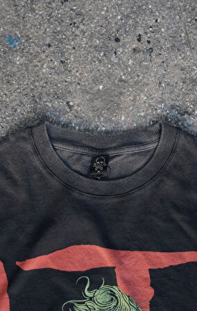 IT Chapter Two Baskılı Oversize Yıkamalı T-shirt