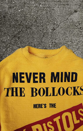 Sex Pistols Baskılı Sarı Polar Kazak