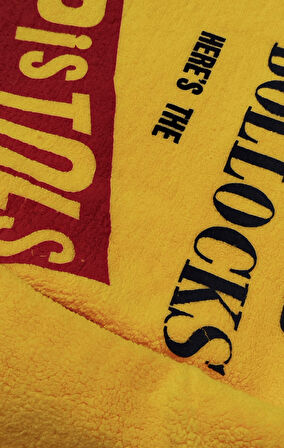 Sex Pistols Baskılı Sarı Polar Kazak