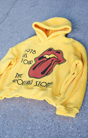 The Rolling Stone Sarı Polar Sweatshirt