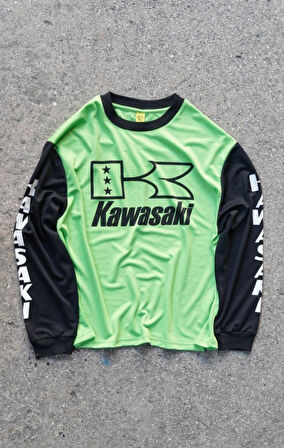 Kawasaki Fileli Uzun Kol T-shirt