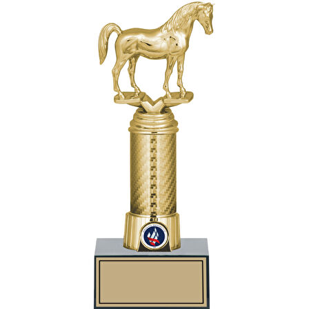 ODAK KUPA - Figürlü Kupalar - At Figürlü Kupalar FG-008 C - 26 cm