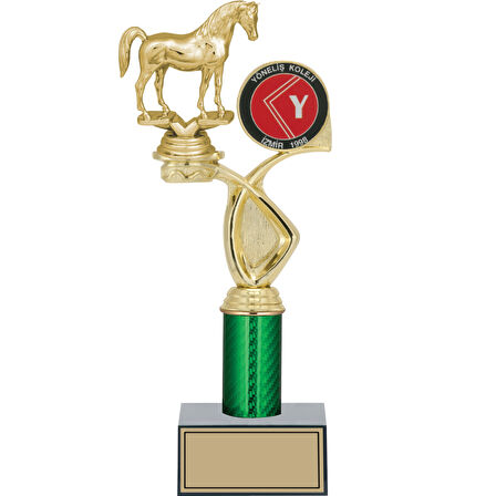 ODAK KUPA - Figürlü Kupalar - At Figürlü Kupalar FG-018 C - 32 cm