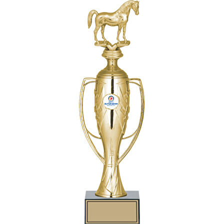 ODAK KUPA - Figürlü Kupalar - At Figürlü Kupalar FG-026 B - 38 cm