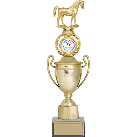 ODAK KUPA - Figürlü Kupalar - At Figürlü Kupalar FG-037 B - 41 cm