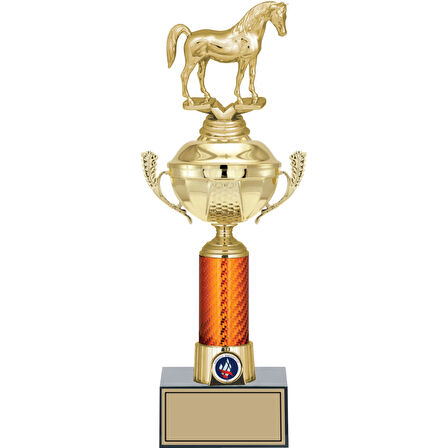 ODAK KUPA - Figürlü Kupalar - At Figürlü Kupalar FG-056 C - 38 cm
