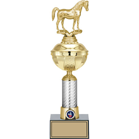 ODAK KUPA - Figürlü Kupalar - At Figürlü Kupalar FG-057 C - 38 cm