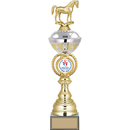 ODAK KUPA - Figürlü Kupalar - At Figürlü Kupalar FG-066 A - 47 cm