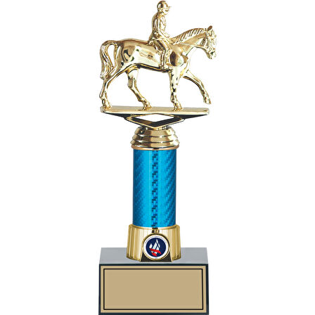 ODAK KUPA - Figürlü Kupalar - At / Binici Figürlü Kupalar FG-005 B - 28 cm
