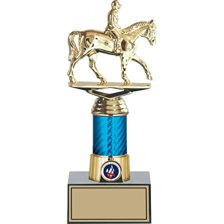 ODAK KUPA - Figürlü Kupalar - At / Binici Figürlü Kupalar FG-005 C - 25 cm